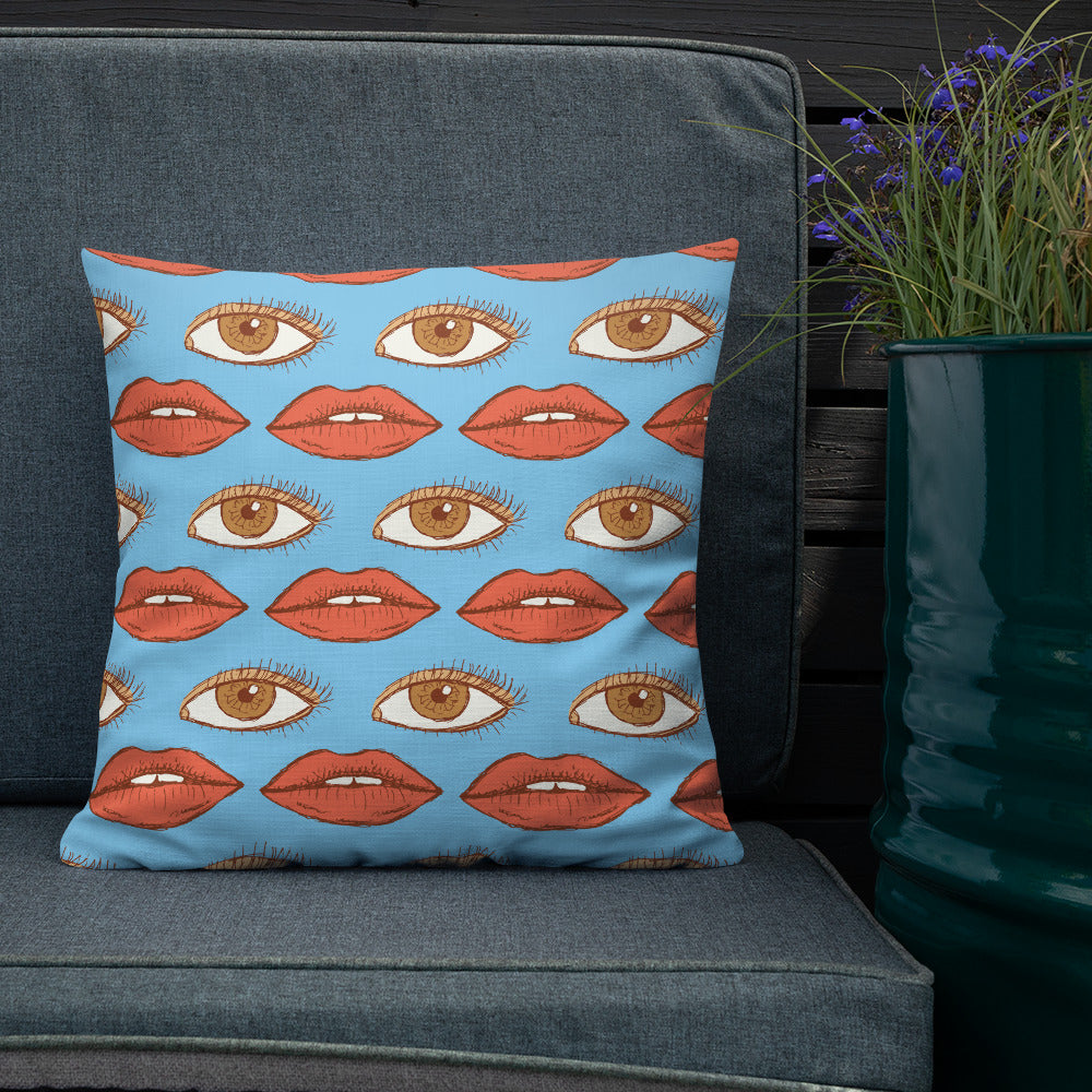 Watch My Lips Premium Pillow