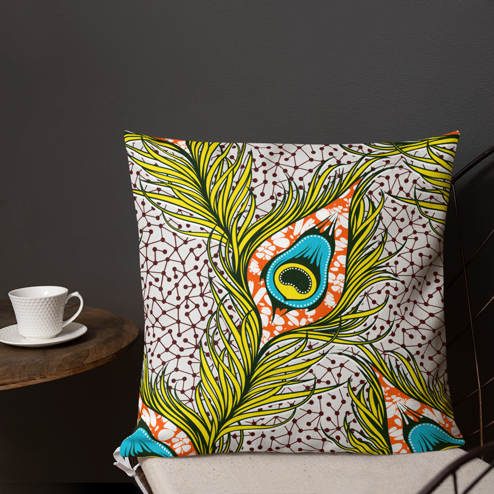 Peacocks of a Feather Premium Pillow