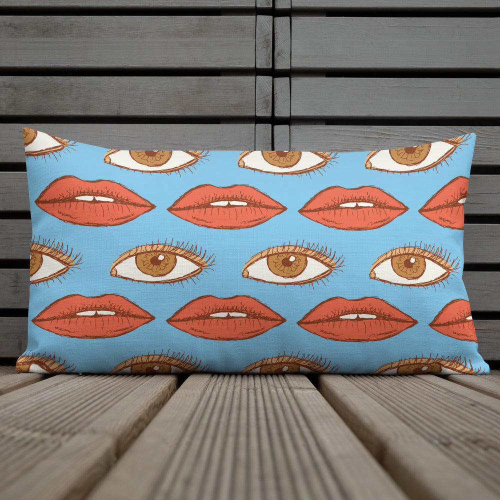 Watch My Lips Premium Pillow