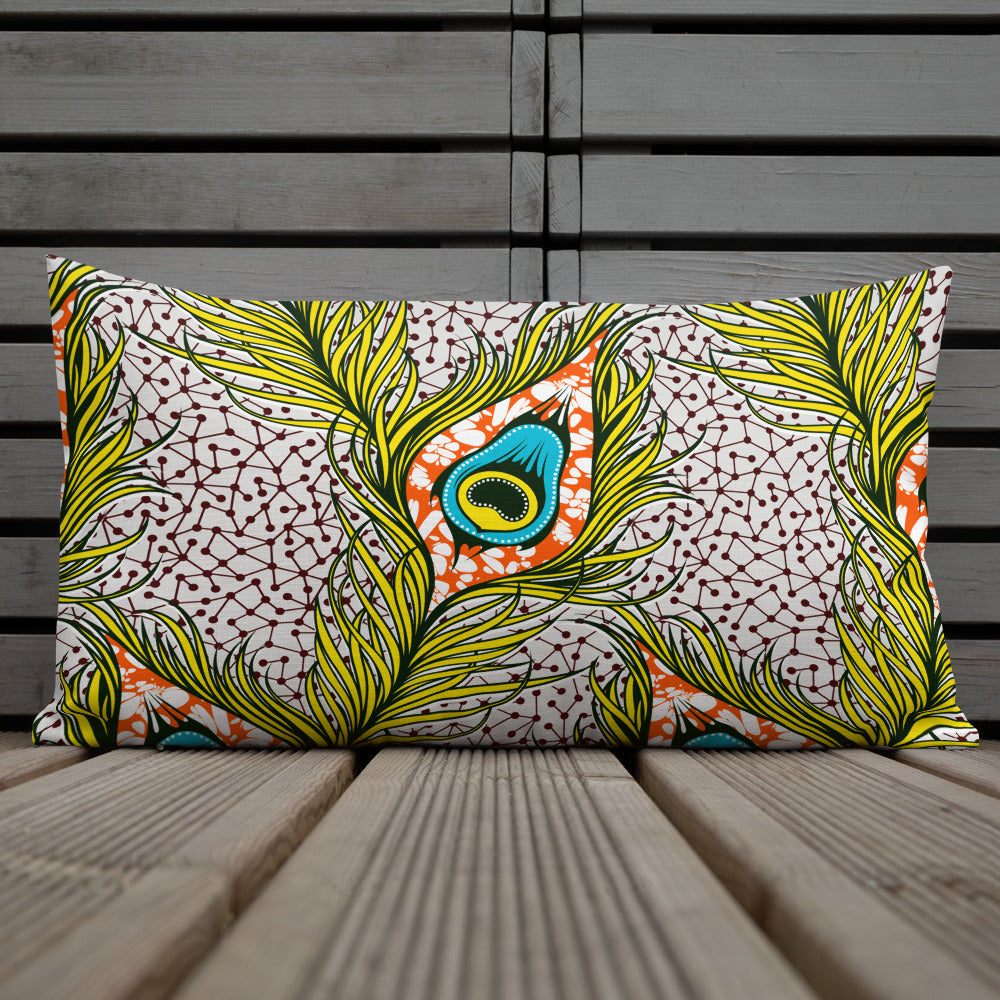 Peacocks of a Feather Premium Pillow