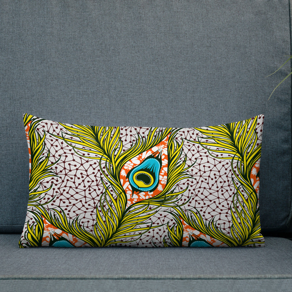 Peacocks of a Feather Premium Pillow