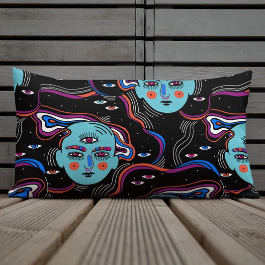 Third Eye Cosmic Queen Premium Pillow