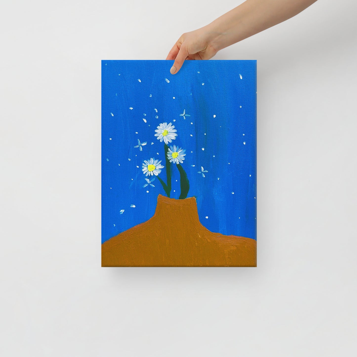 Night and Daisy Canvas