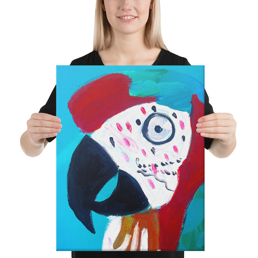 Brooklyn the Parrot Canvas