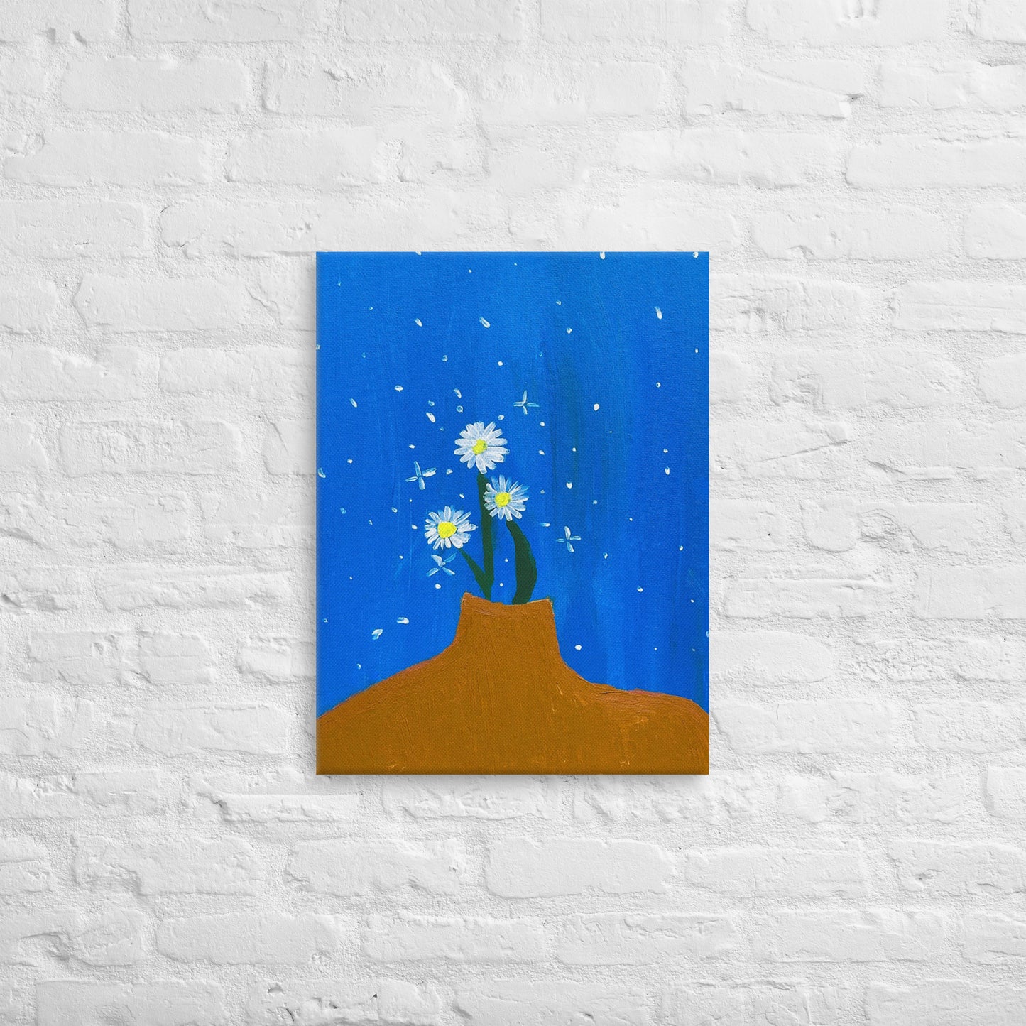 Night and Daisy Canvas