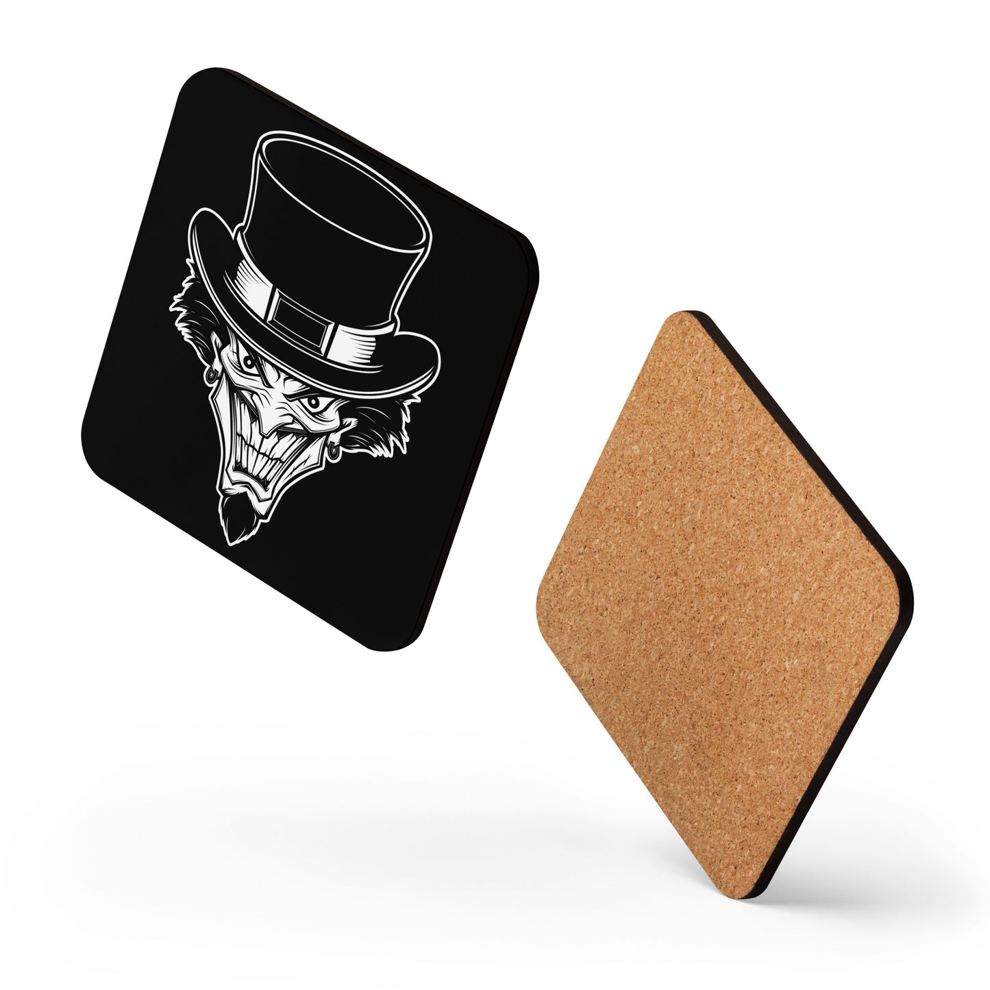 Top Hat Clown Cork-back coaster