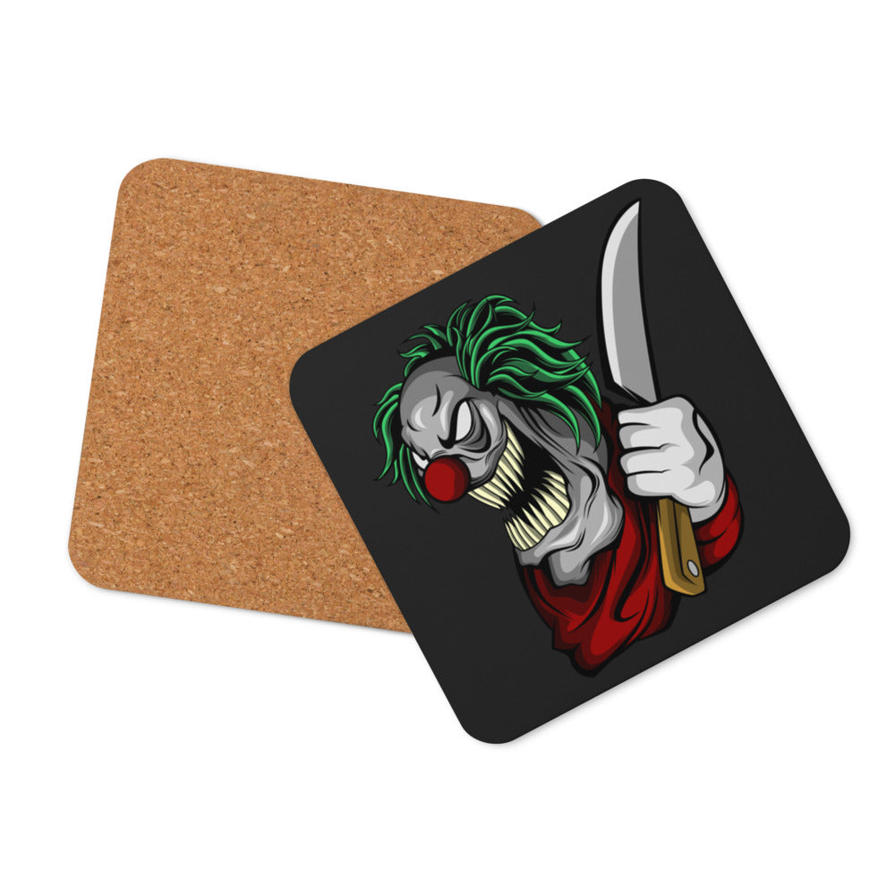 Slice of Life Clown Cork-back coaster