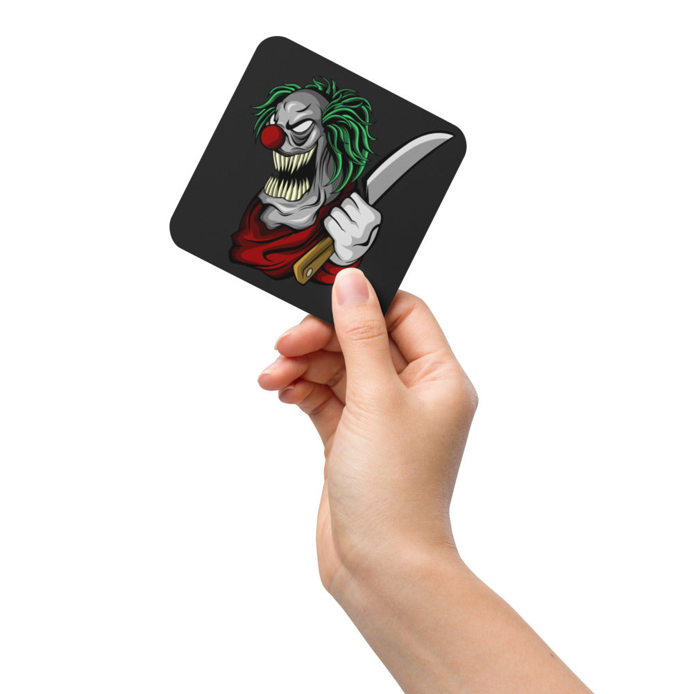 Slice of Life Clown Cork-back coaster