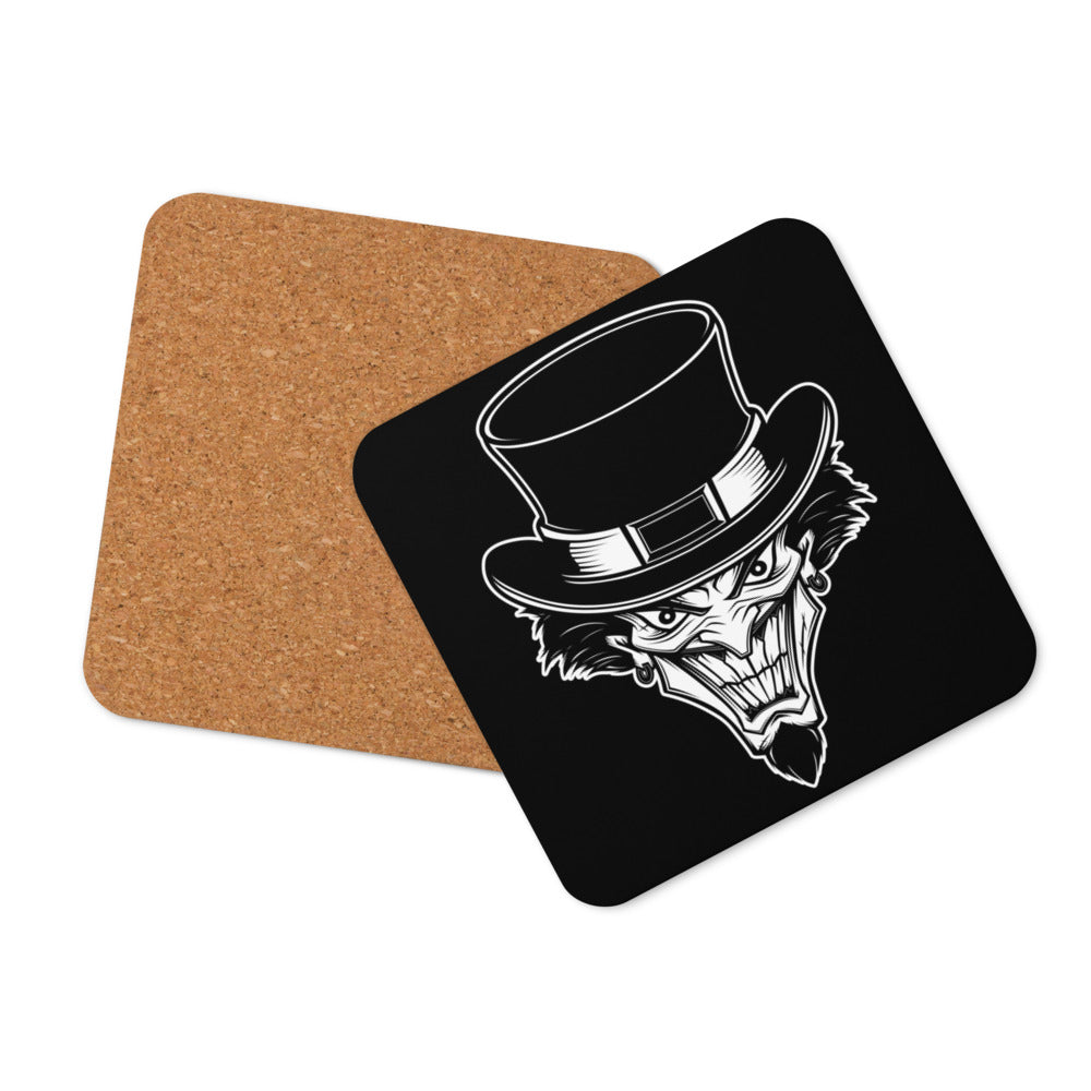 Top Hat Clown Cork-back coaster