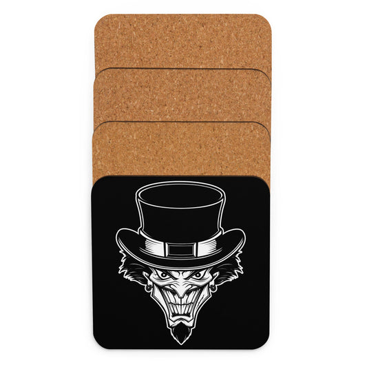 Top Hat Clown Cork-back coaster