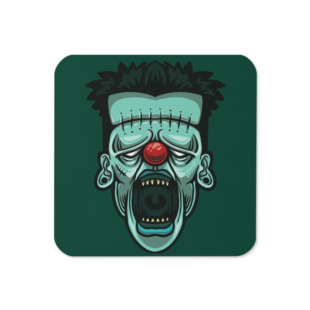 Green Machine Clown Cork-back coaster