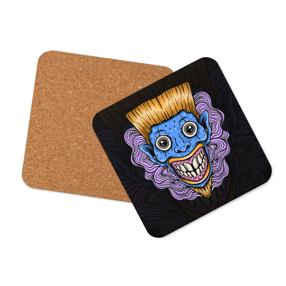 Blonde Lagoon Clown Cork-back coaster