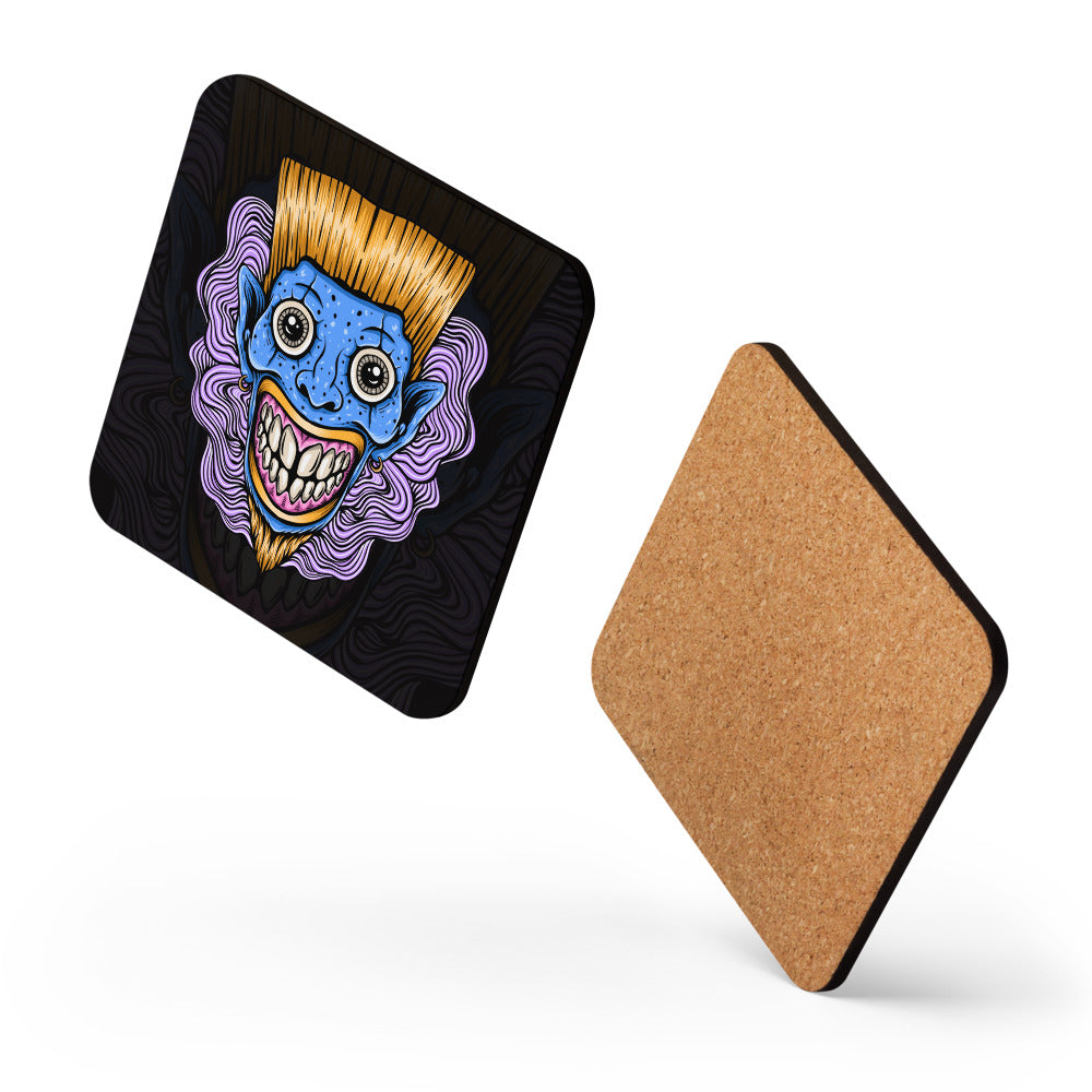 Blonde Lagoon Clown Cork-back coaster