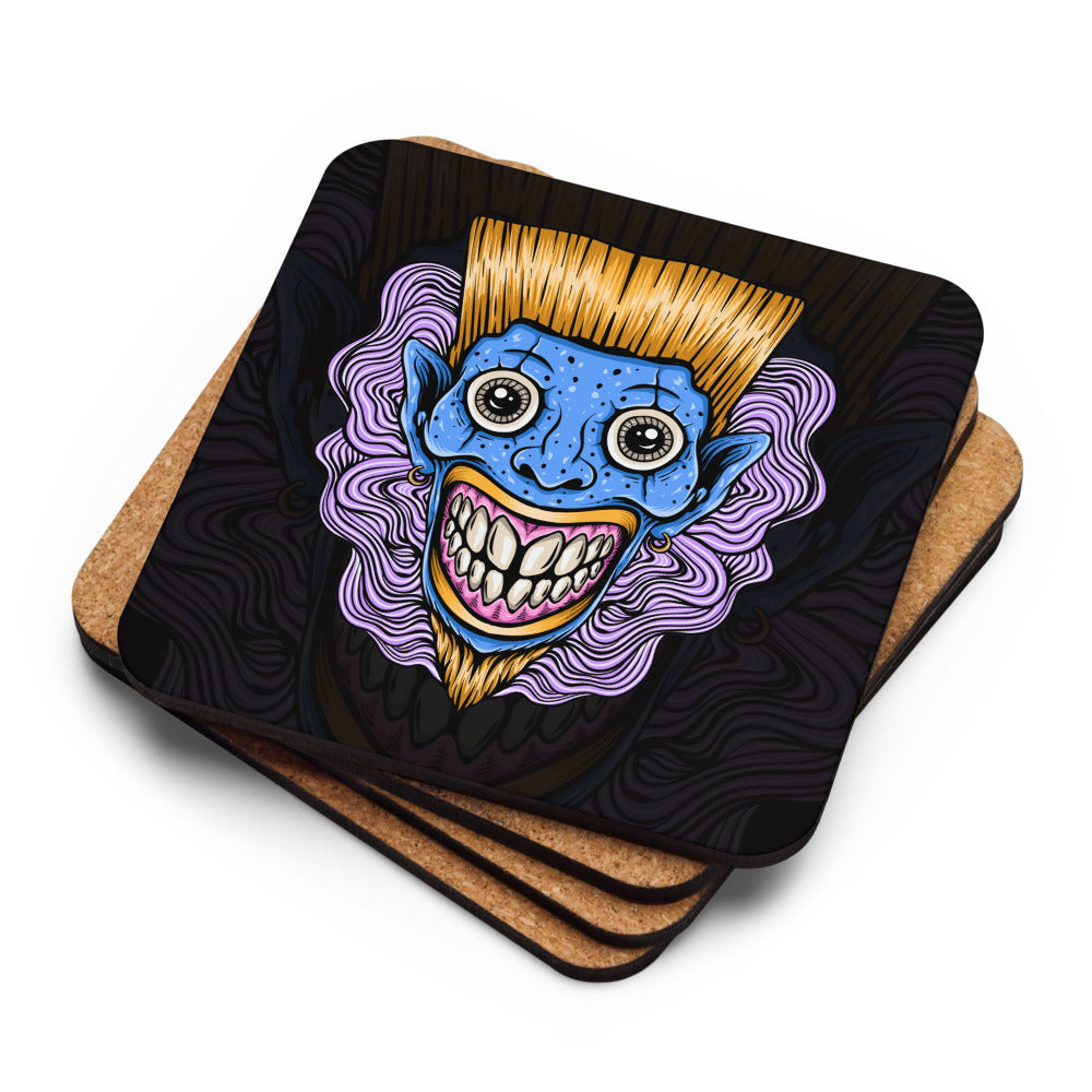 Blonde Lagoon Clown Cork-back coaster