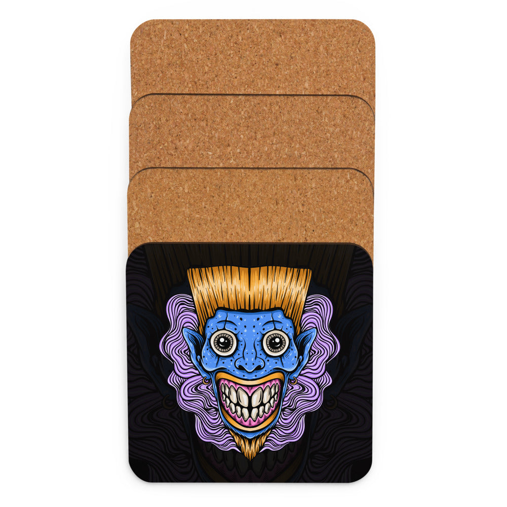 Blonde Lagoon Clown Cork-back coaster