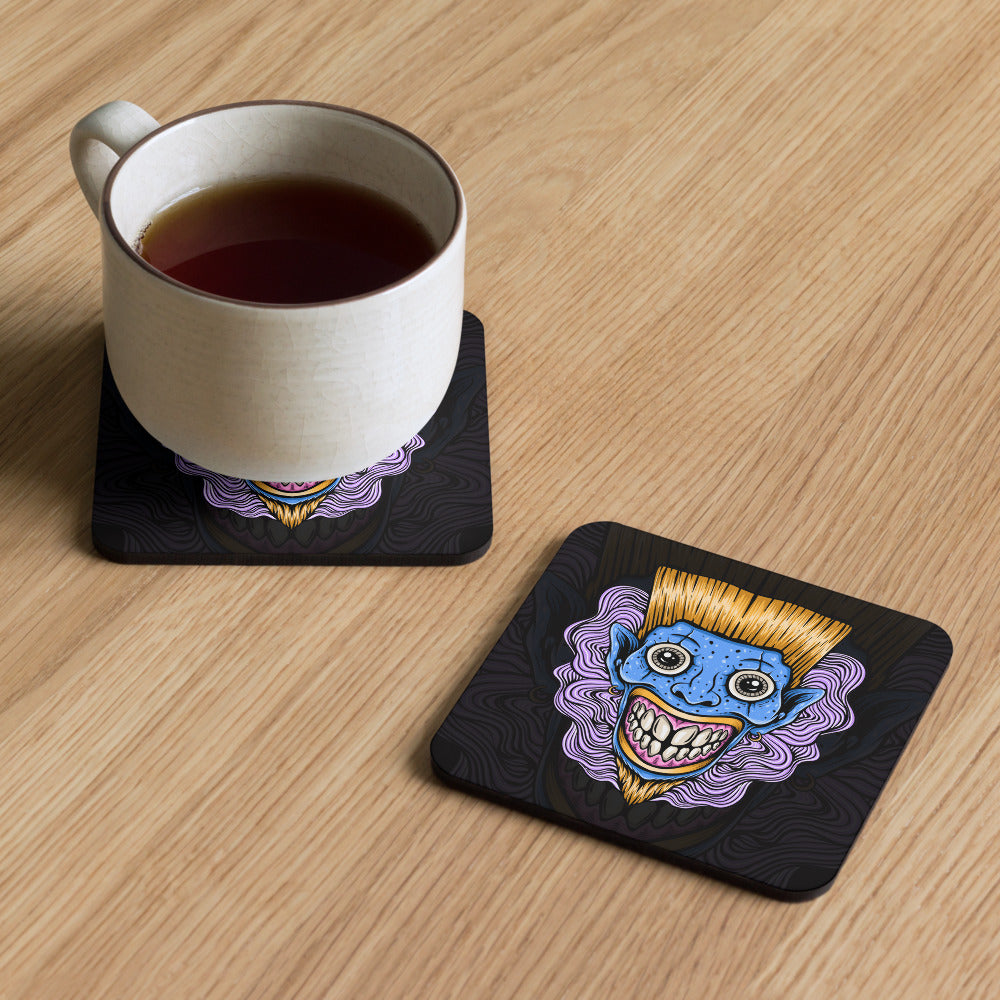 Blonde Lagoon Clown Cork-back coaster