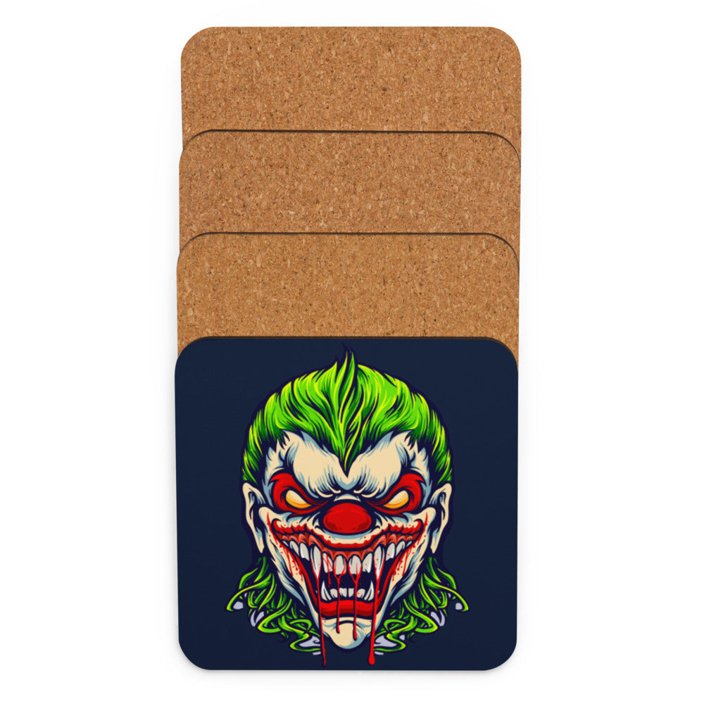 Tasty Treat Clown Cork-back coaster