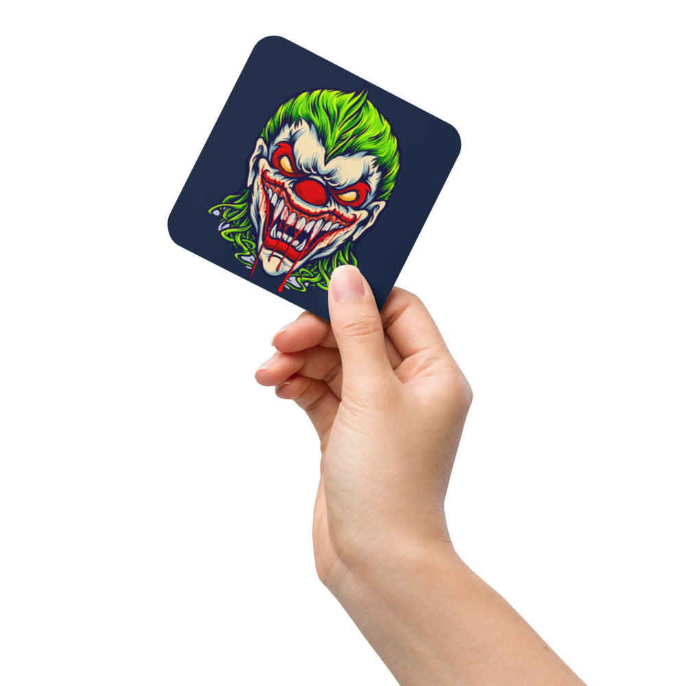 Tasty Treat Clown Cork-back coaster