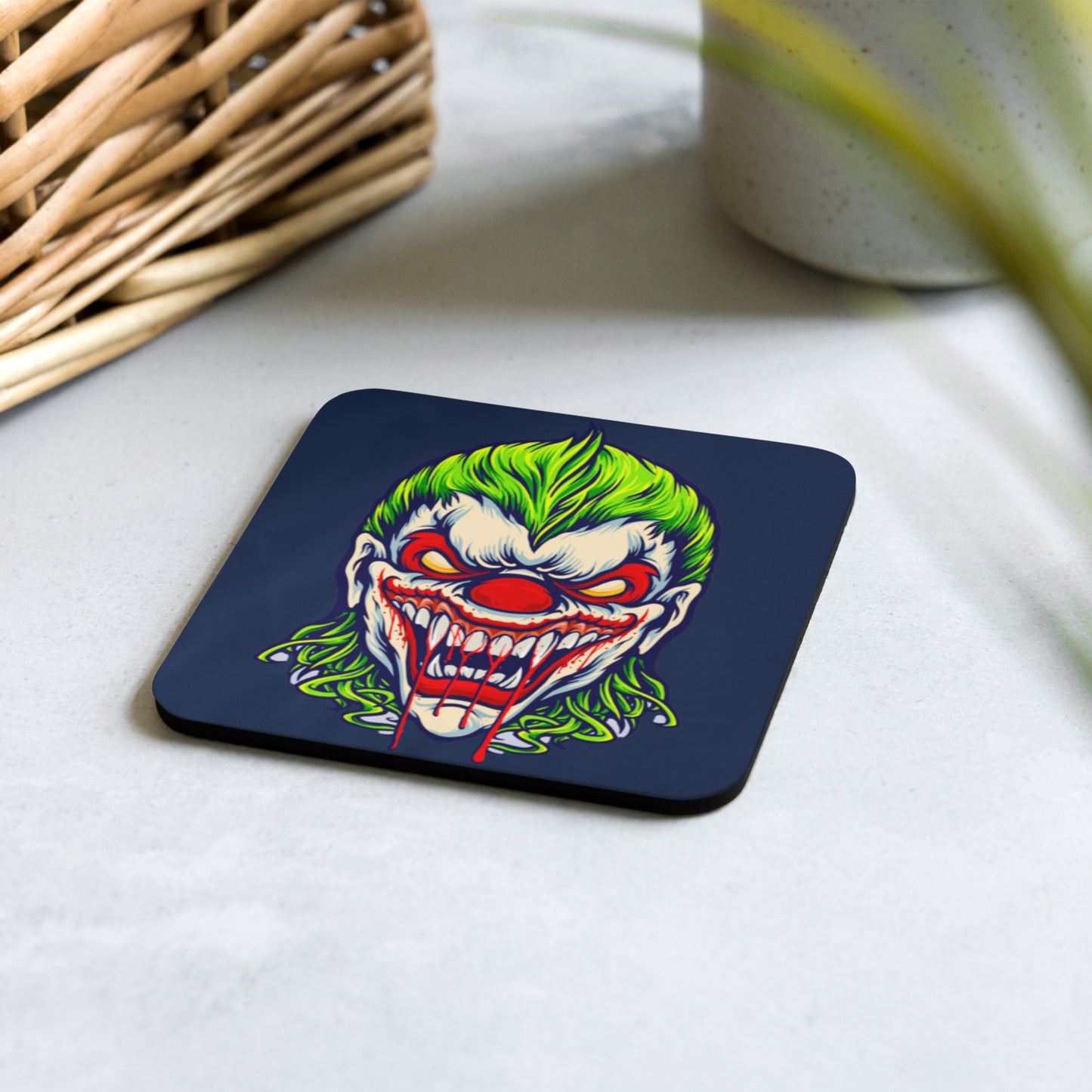 Tasty Treat Clown Cork-back coaster