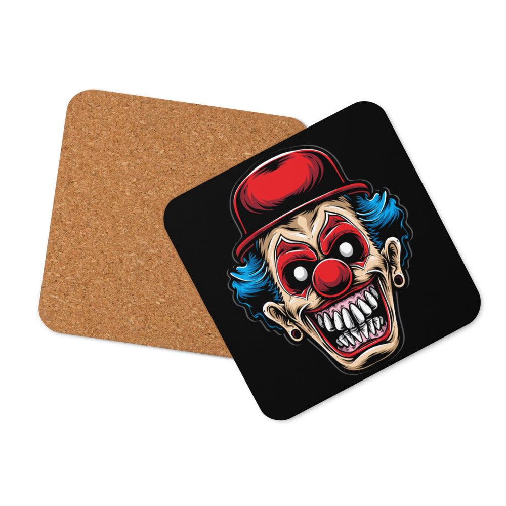 Red Hat Clown Cork-back coaster