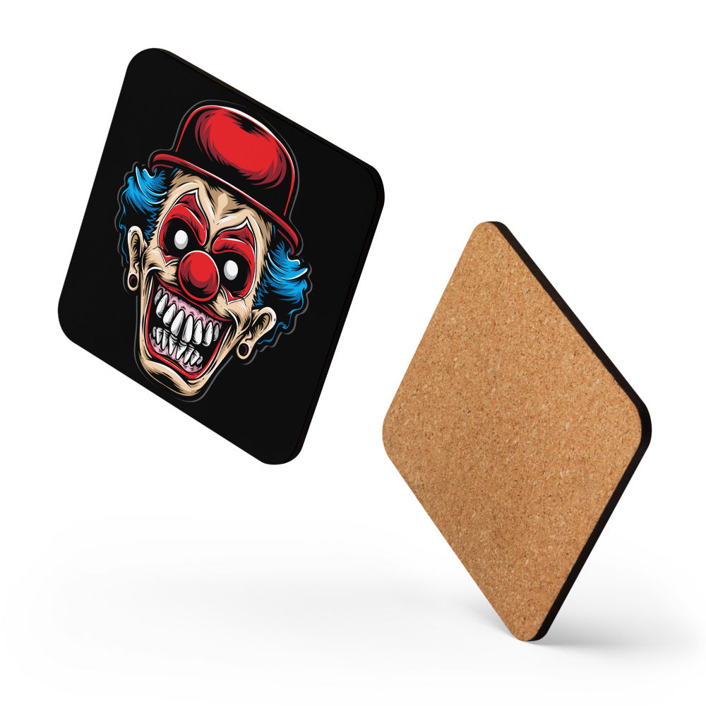 Red Hat Clown Cork-back coaster