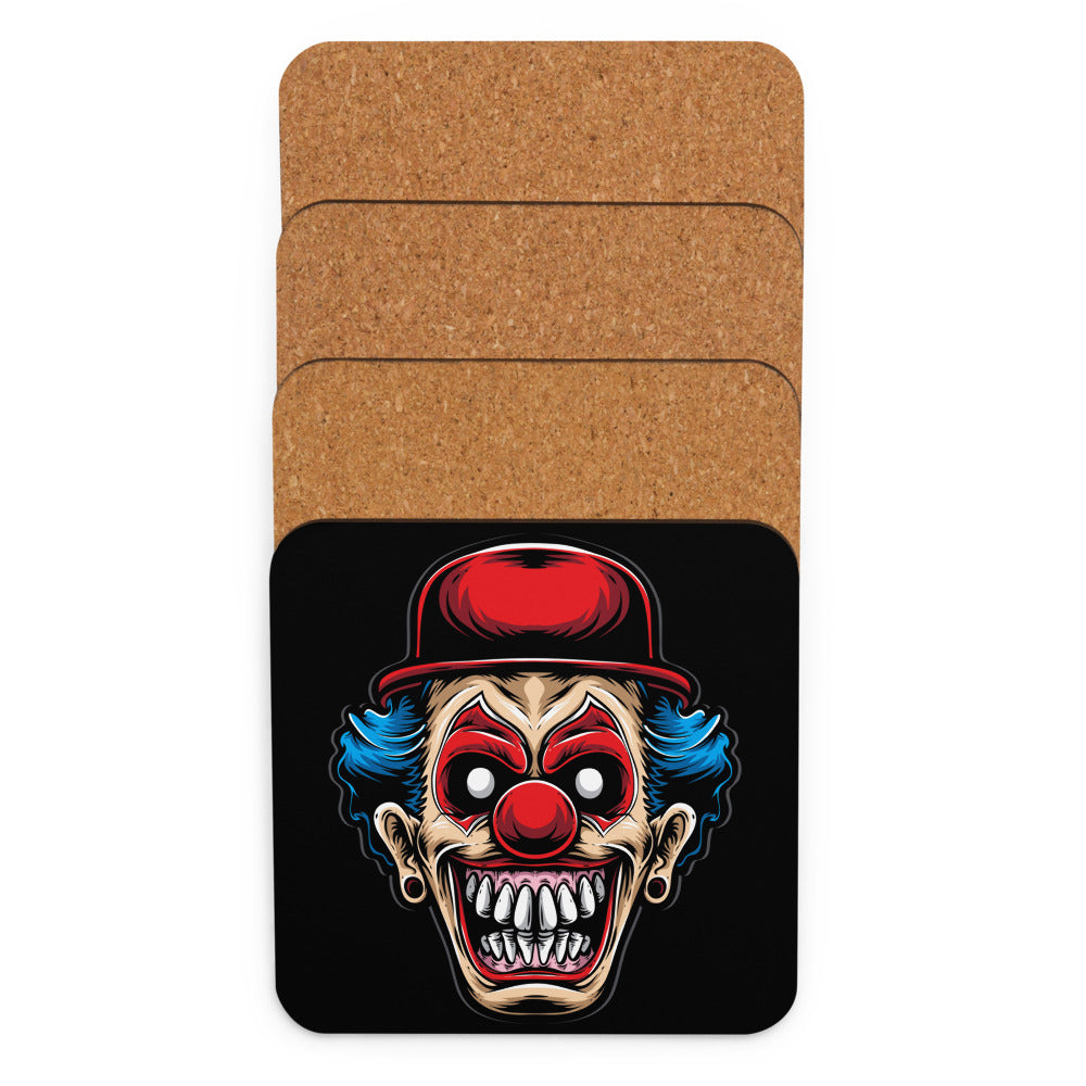 Red Hat Clown Cork-back coaster