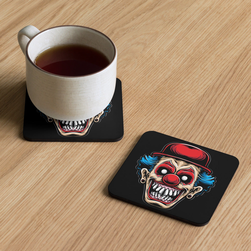 Red Hat Clown Cork-back coaster