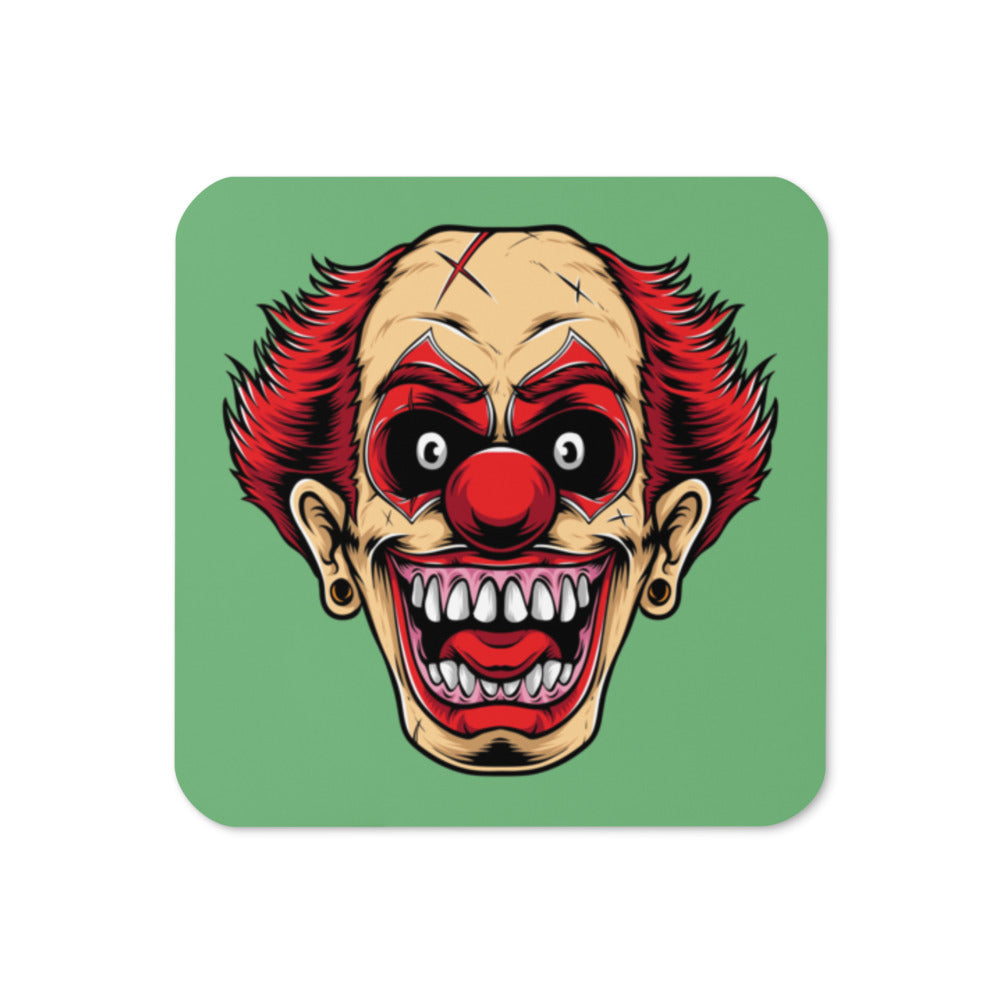 Smiling Clown Cork-back coaster