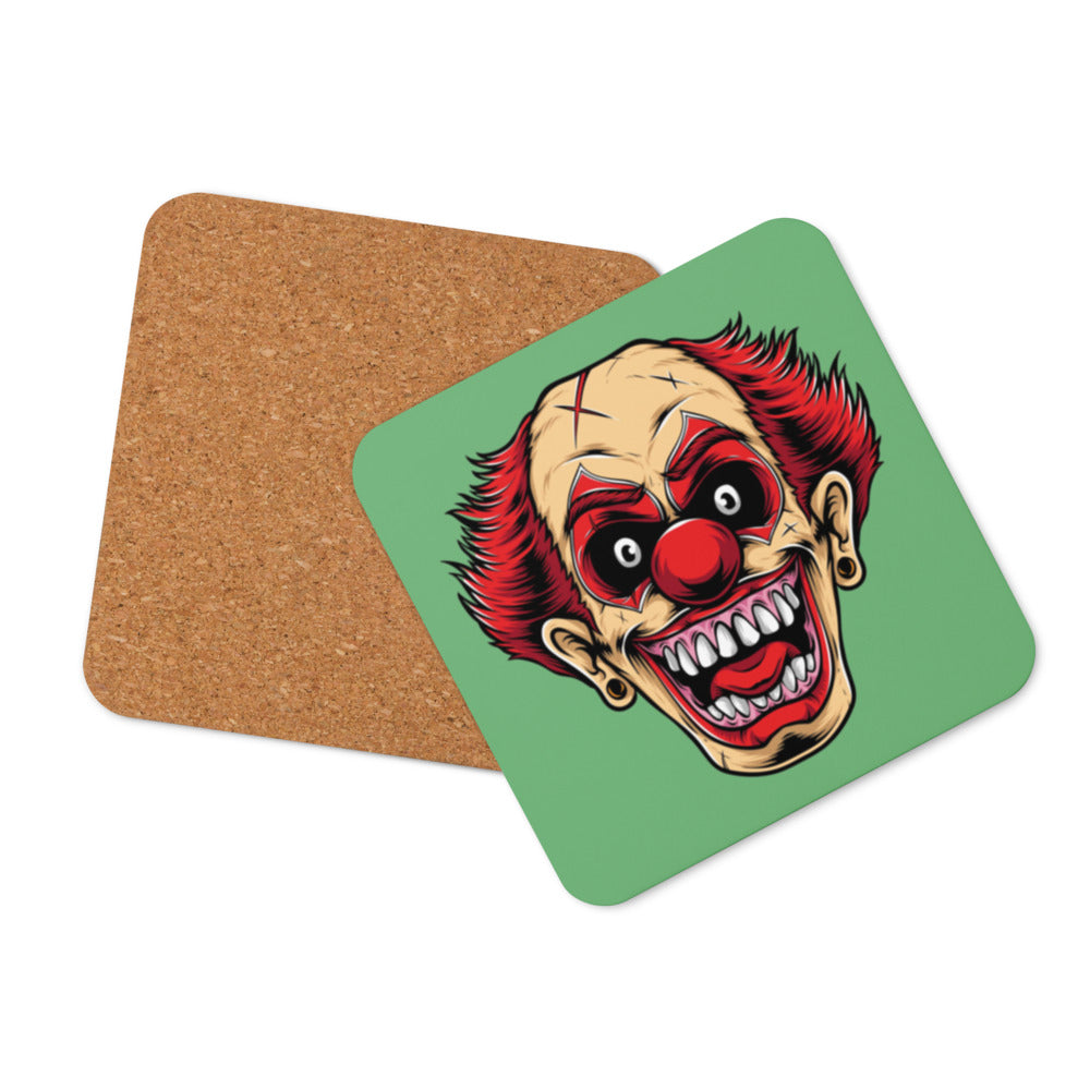 Smiling Clown Cork-back coaster