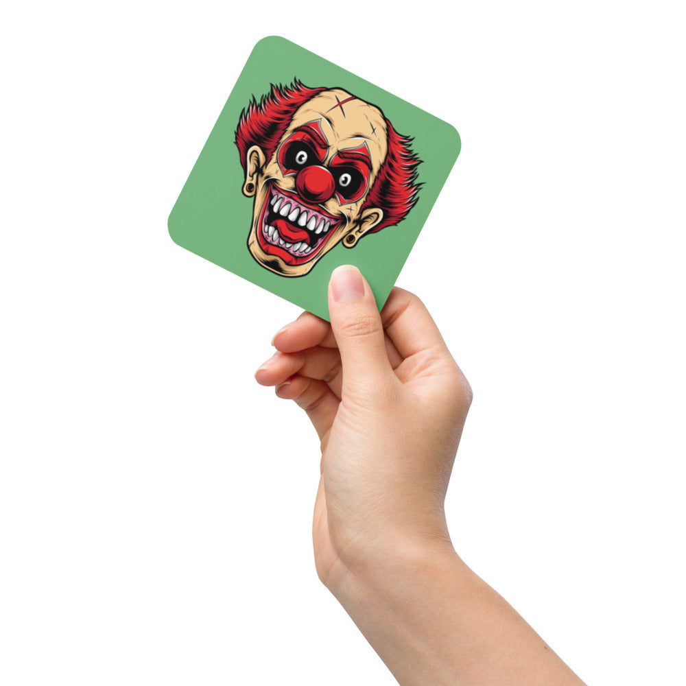 Smiling Clown Cork-back coaster