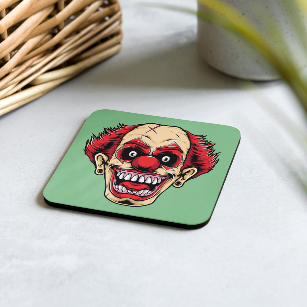 Smiling Clown Cork-back coaster