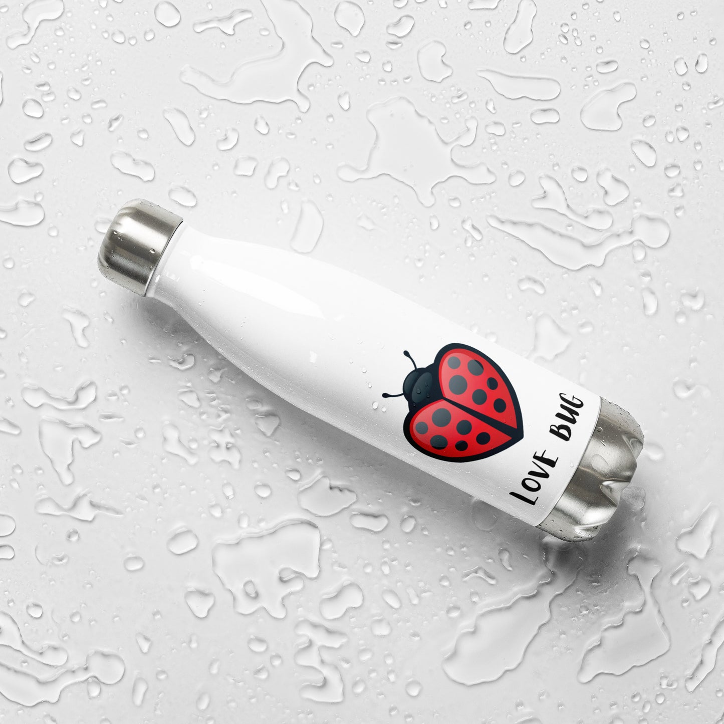 Love Bug Stainless Steel Water Bottle