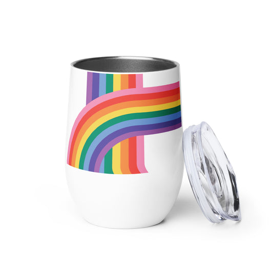 Rainbow Wine tumbler